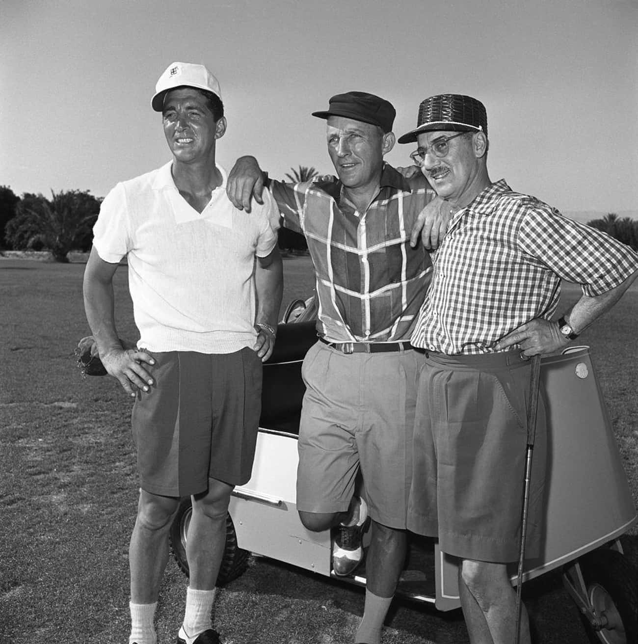 Dean Martin, Bing Crosby, And Groucho Marx On The Golf Course, 1954