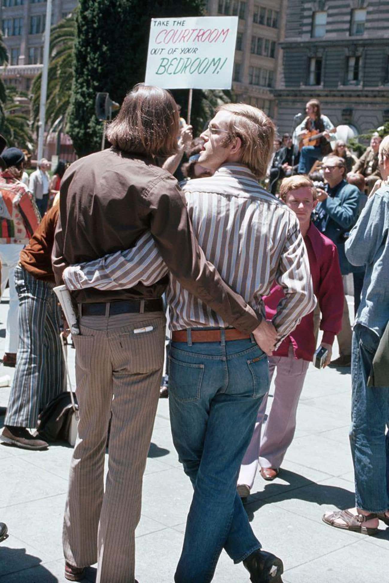 A Couple At A Rally In San Francisco, 1960s