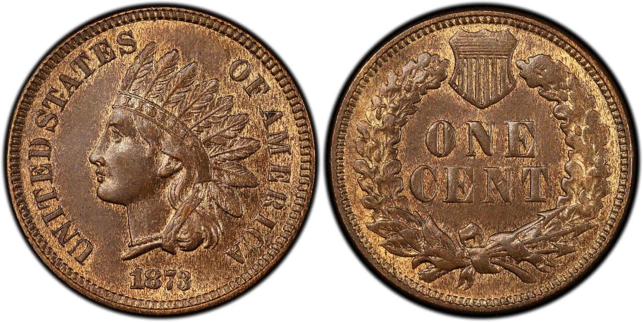 1873 Doubled Liberty or 'Closed 3' Indian Head Penny