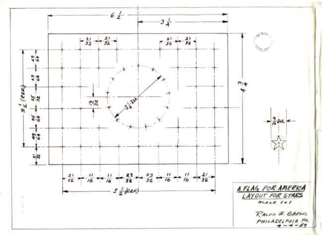 Precisely Schematic Stars is listed (or ranked) 14 on the list Thousands Of People Sent The White House Designs For American Flags In The 1950s