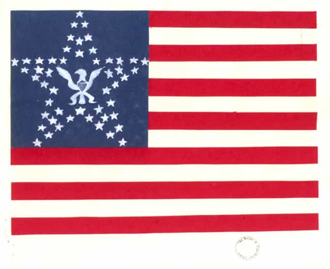 An Eagle Amid The Stars&... is listed (or ranked) 2 on the list Thousands Of People Sent The White House Designs For American Flags In The 1950s