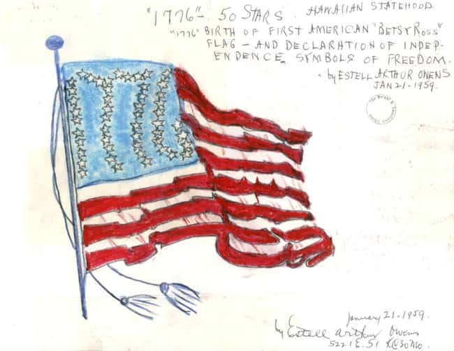 Remembering Independence In 17 is listed (or ranked) 9 on the list Thousands Of People Sent The White House Designs For American Flags In The 1950s