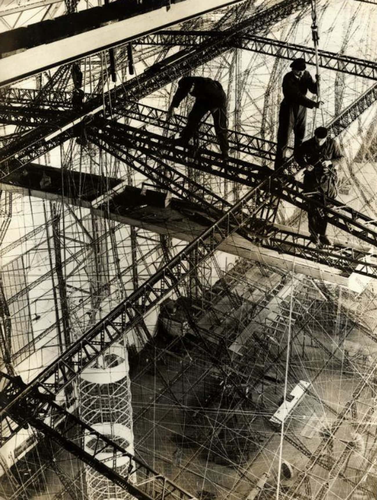 Workers In A Zeppelin Factory