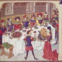 Peacocks Graced The Table on Random Dinner At A Glorious Medieval Feast