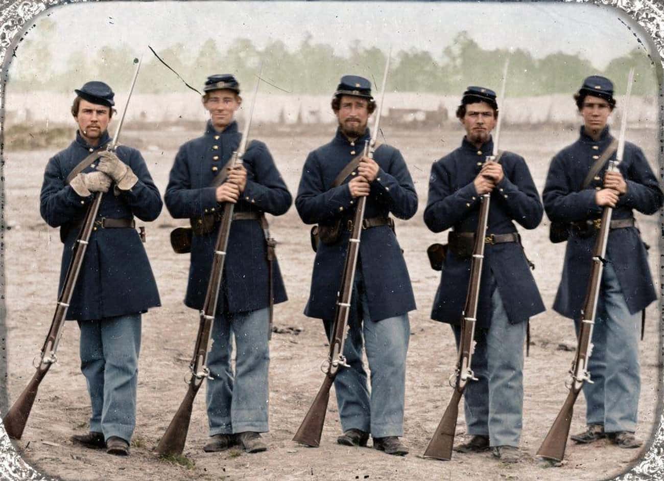 Union Soldiers, Massachusetts Volunteer Militia, Date Unknown