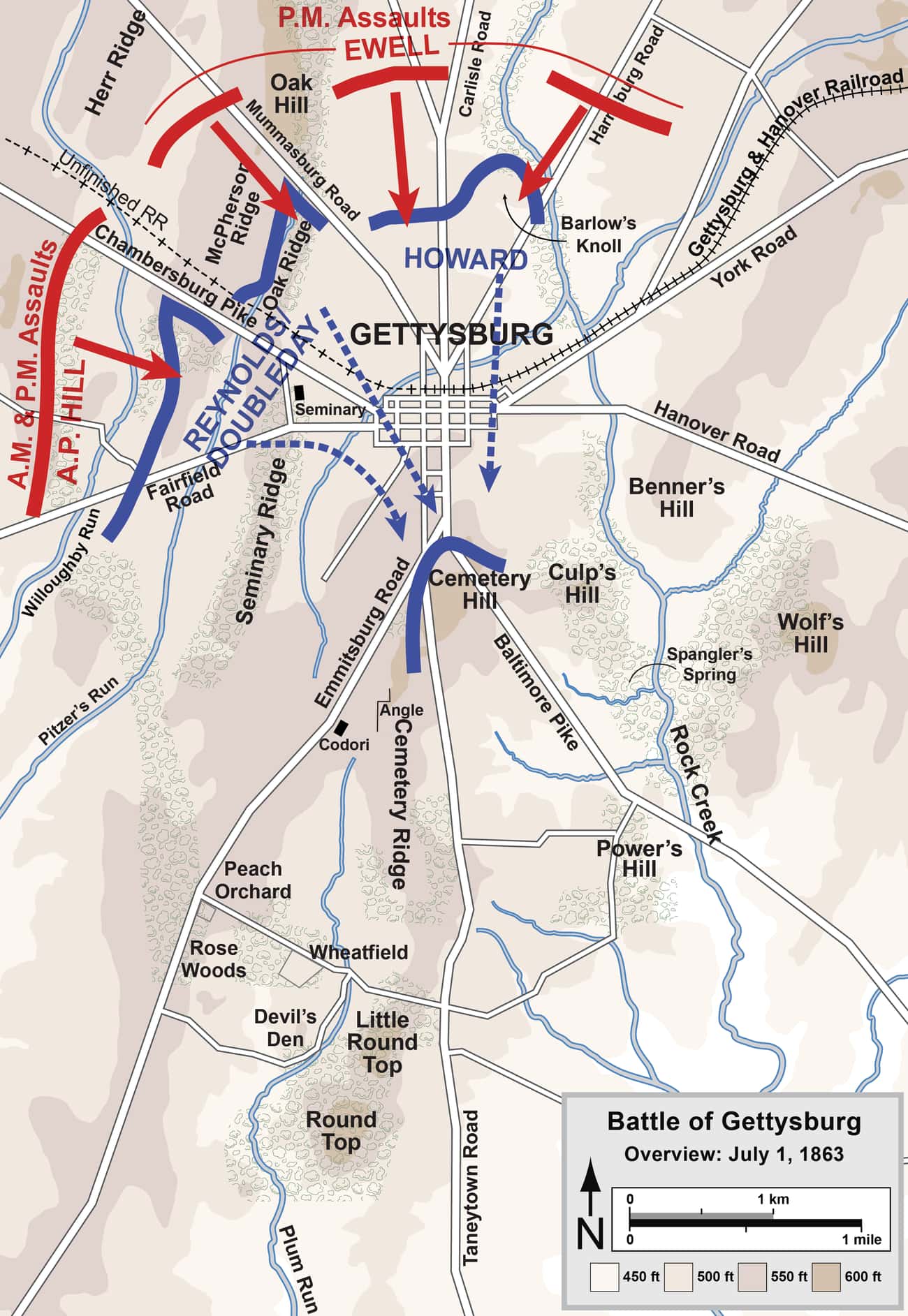 When The Union Troops Retreated To Cemetery Hill On Day 1, Ewell Did Not Pursue Them