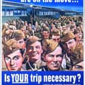 Is Your Trip Necessary? on Random World War II Propaganda Posters