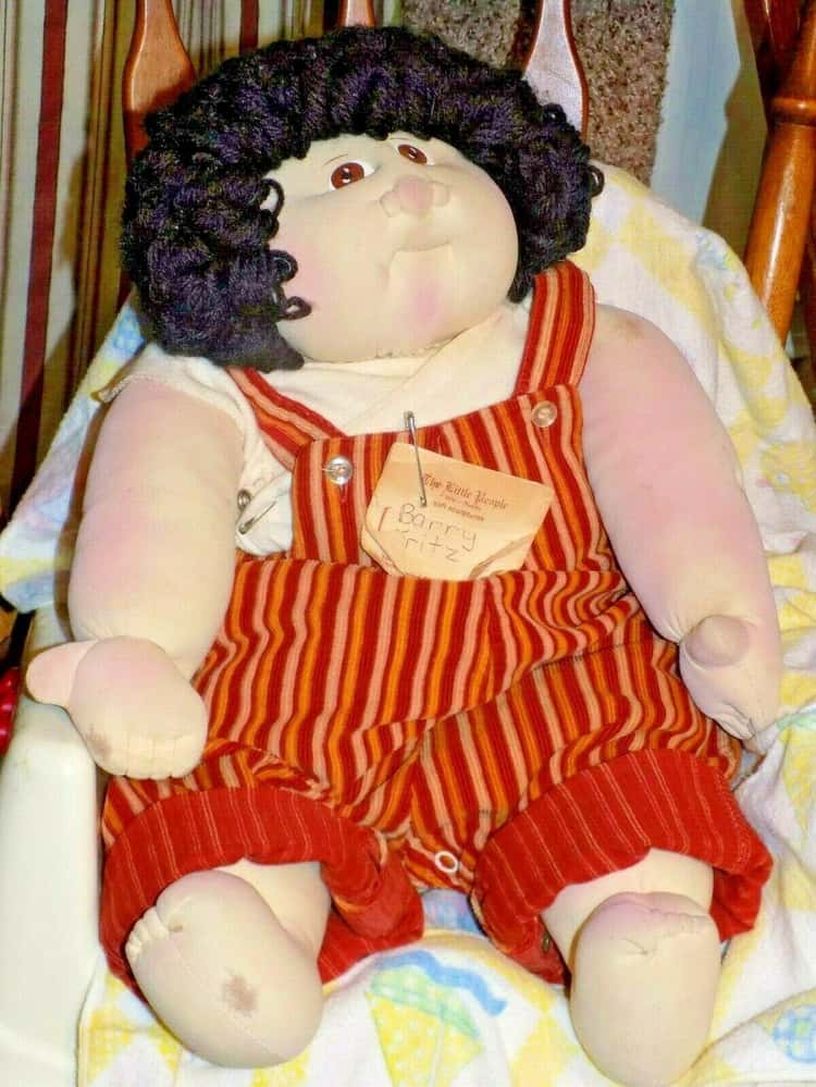 Extra Pink Under Ware and a Red Hat Cabbage Patch Vintage Collectible Cabbage Patch Kid 1980's Cabbage Patch Kid with Blond Pony Tail