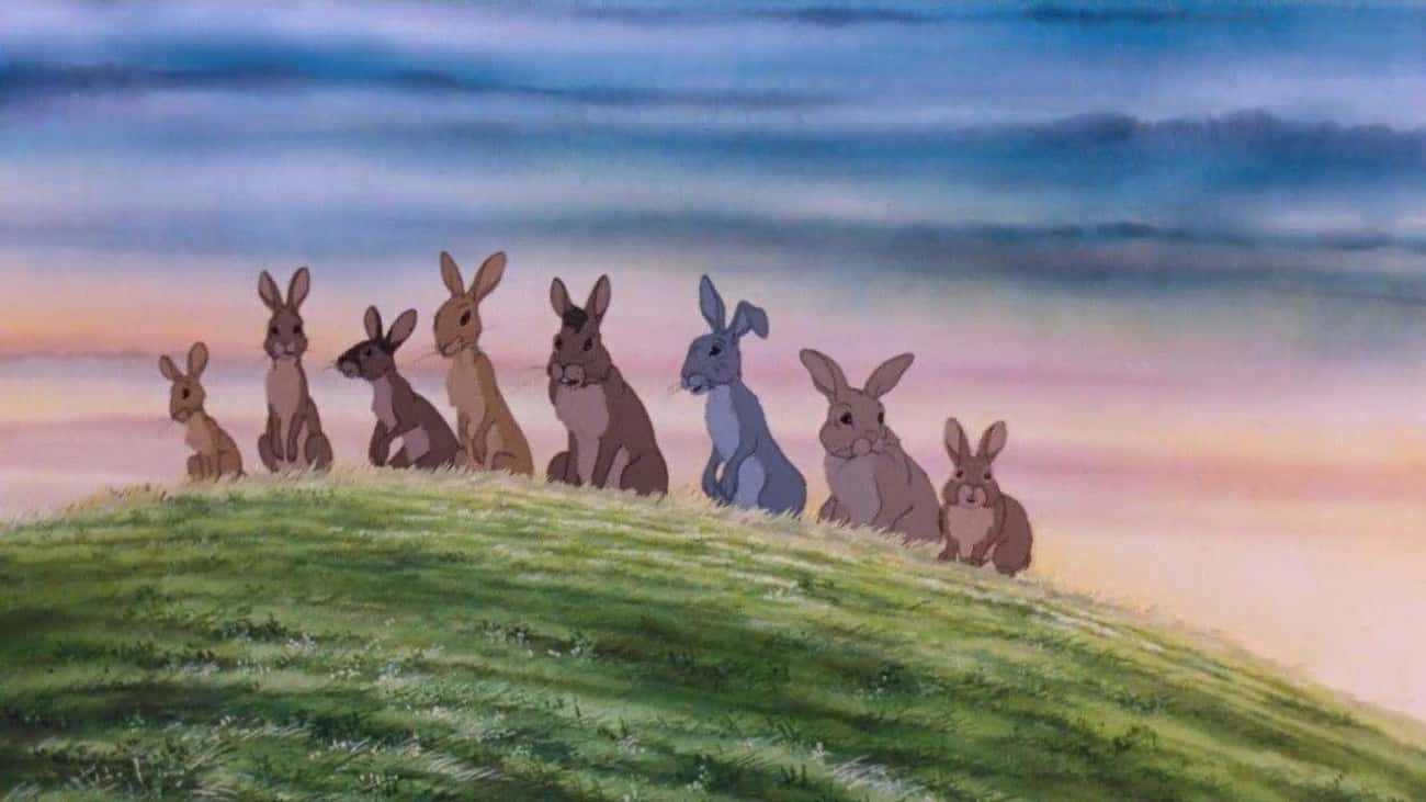 The Animated Scenic Countrysides And Rolling Hills Of Green Become Rabbit Graveyards