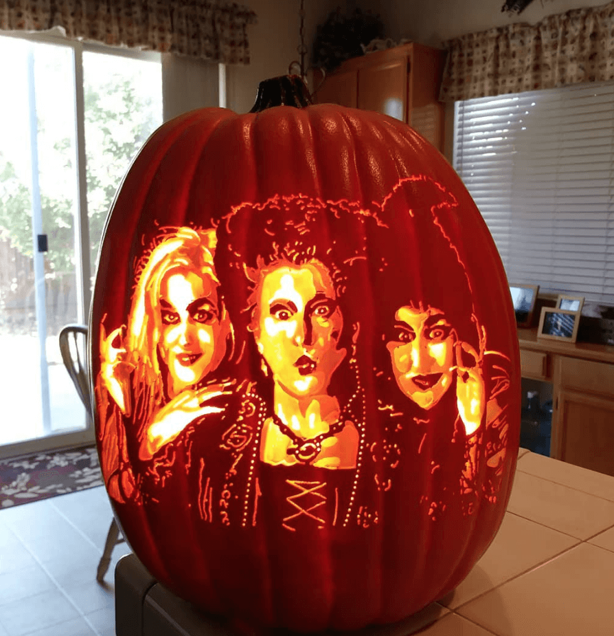 Sanderson Sisters Pumpkin Carving