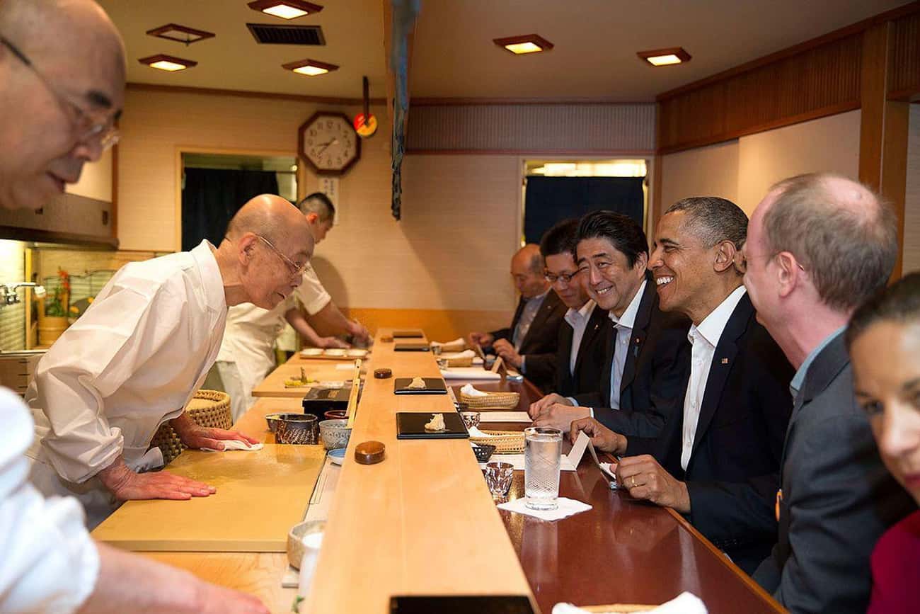 Barack Obama And Shinzo Abe Had A Business Lunch Prepared By Jiro