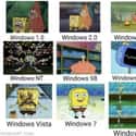 Windows Through The Years on Random Most Accurate And Funny Spongebob Comparison Charts