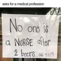 Two Beer Rule on Random Memes Every Nurse Will Understand
