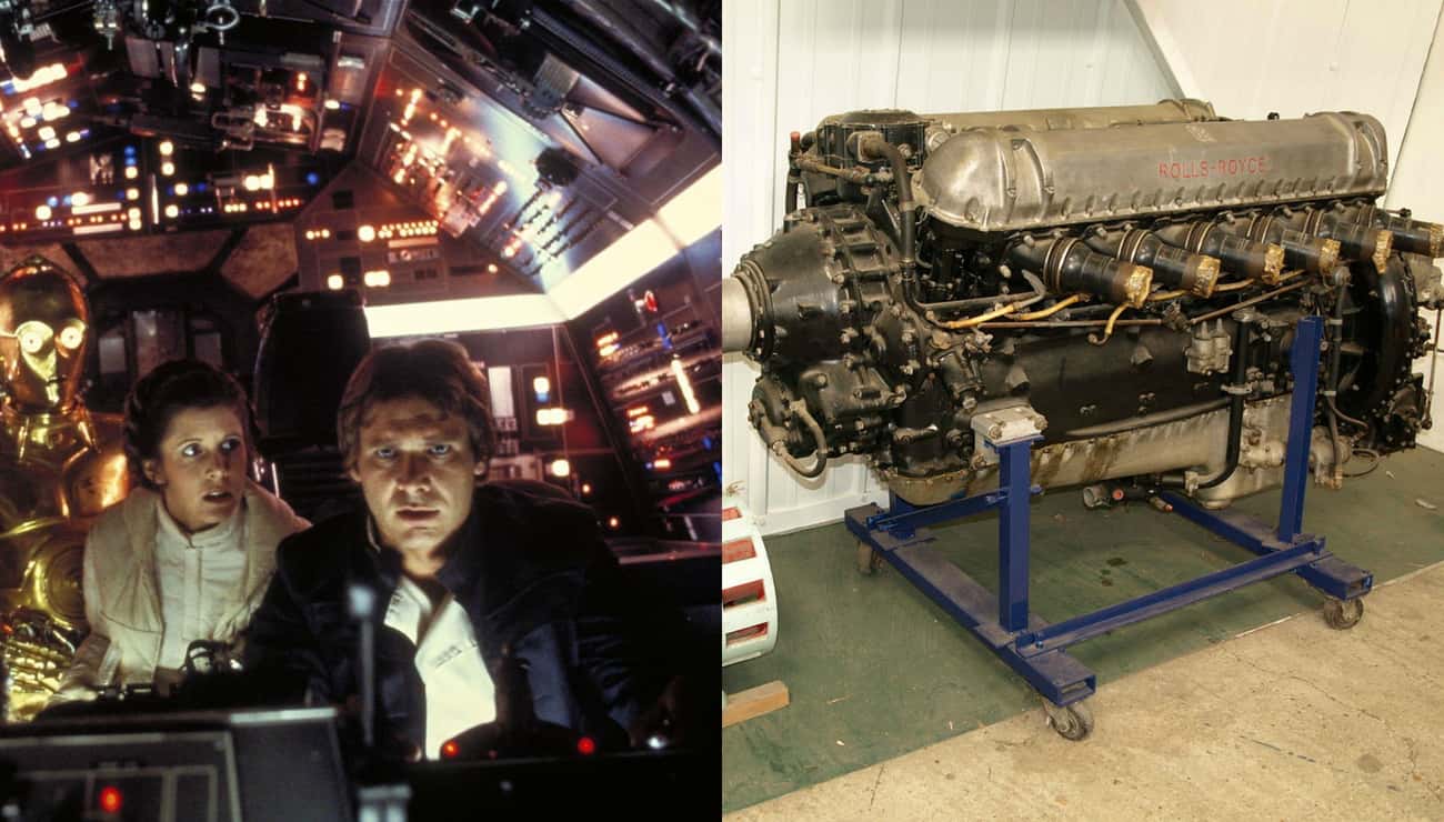The Millennium Falcon Was Made From Airplane Scraps, Including Containers Used To Heat Airline Food