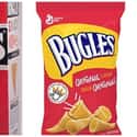 Bugles, C. 1960s Vs. 2019 on Random Potato Chip Bags Have Changed Over Tim