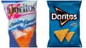 Cool Ranch Doritos, C. 1990s Vs. 2019 on Random Potato Chip Bags Have Changed Over Tim