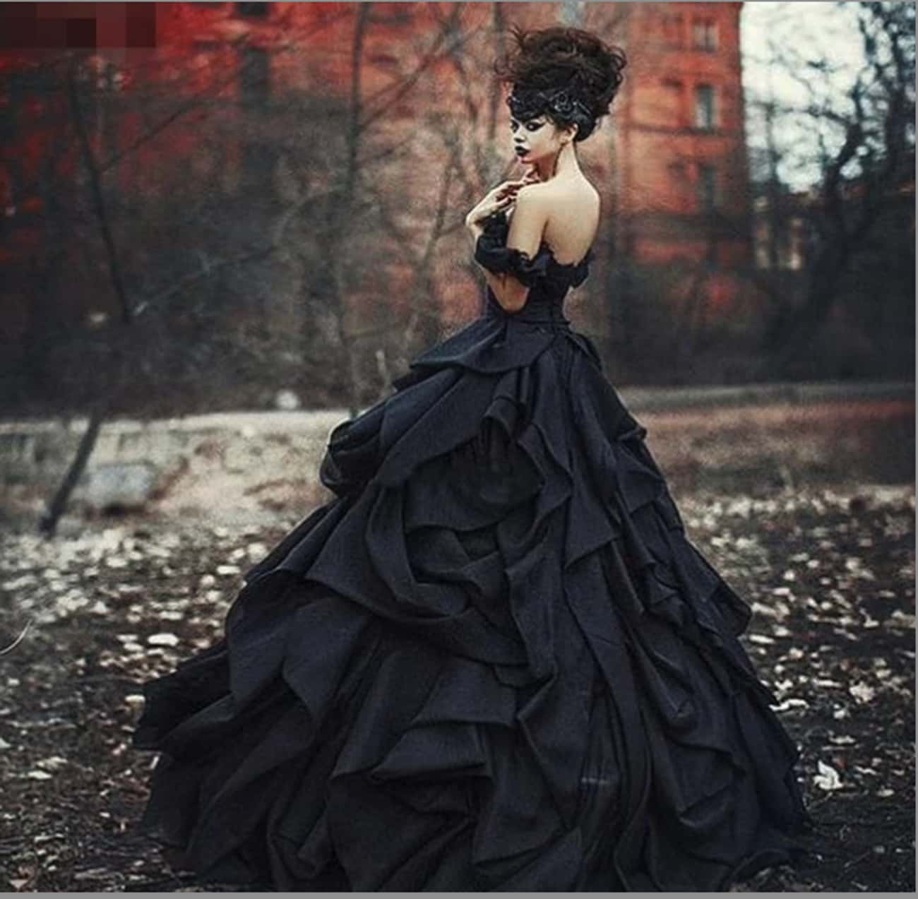 This Off-The-Shoulder Gown