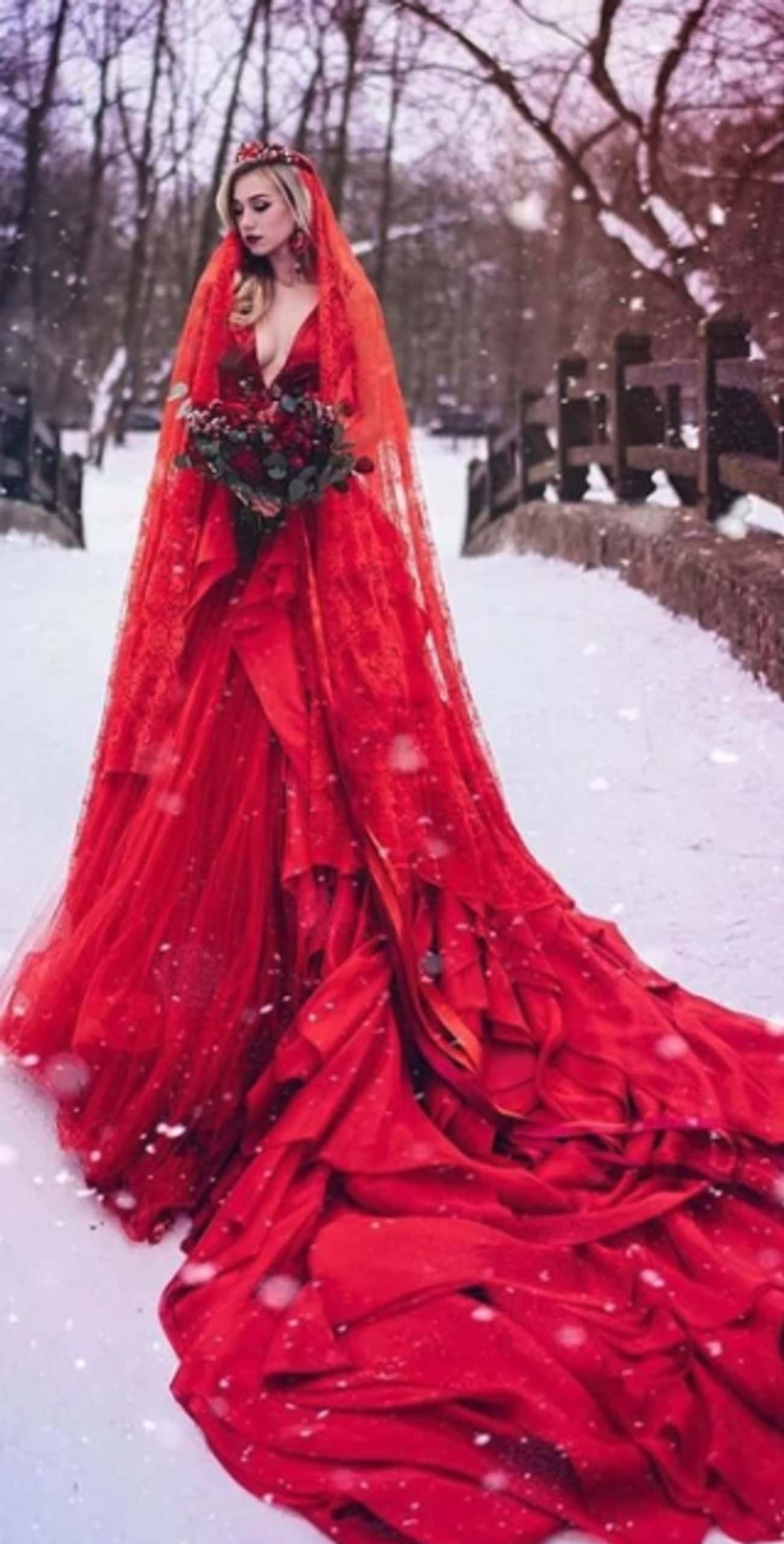 This Elegant Red Dress