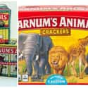 Barnum's Animal Crackers, C. 1960s Vs. 2019 on Random Changed Over Time of Cookie Boxes