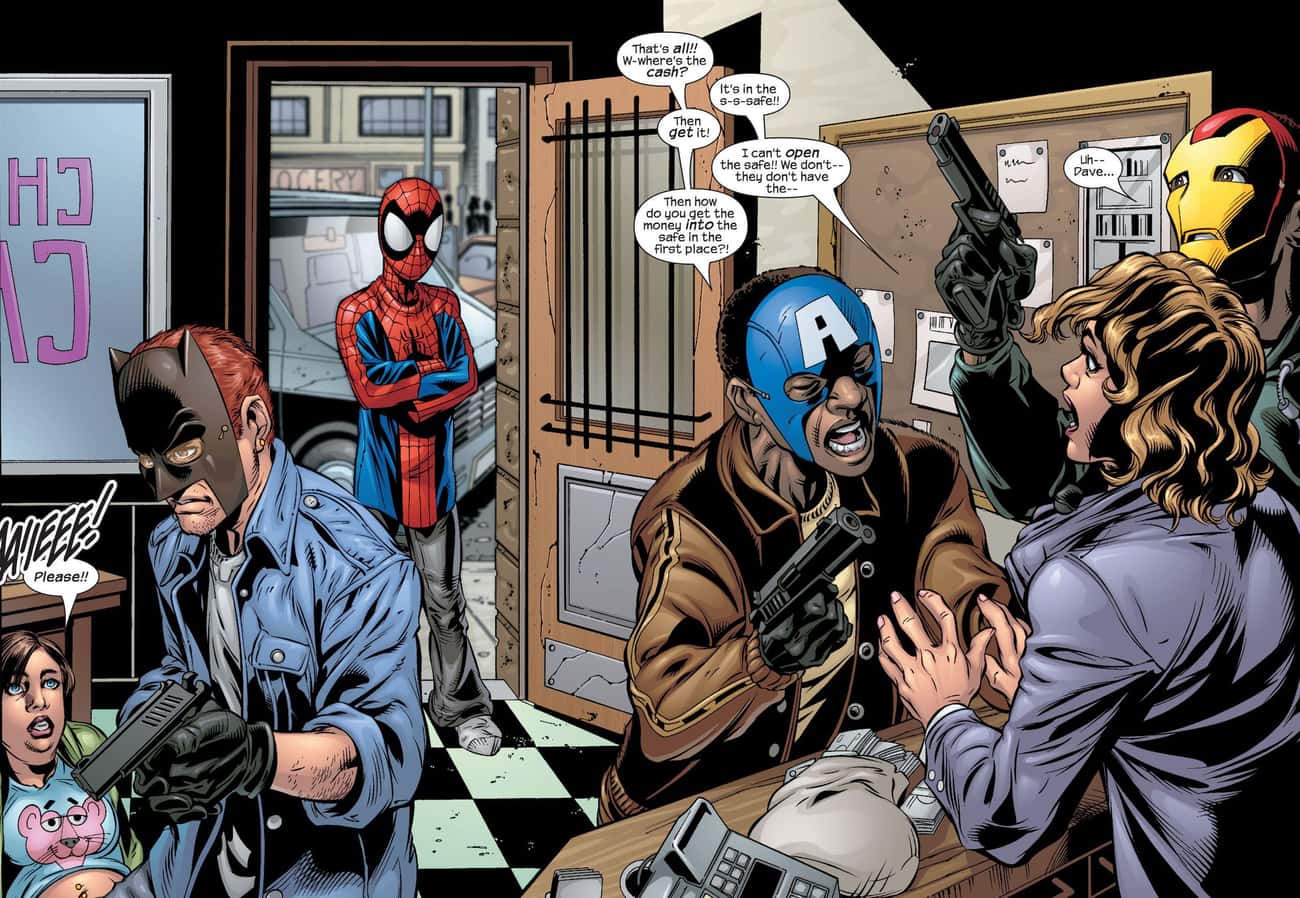 Spider-Man Stops Bandits Wearing Avengers Masks In 'Ultimate Spider-Man' #42