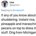 There Are Just Some Ingredients Rice Never Needs To Meet on Random People Are Sharing Gross Side Dishes That Are Traditional At Their Thanksgiving Meals