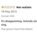 The Lion King (1994) on Random Unintentionally Hilarious One-Star Amazon Movie Reviews