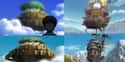 The Castles From 'Castle In The Sky' & 'Howl's Moving Castle' Are Blurred Out In 'Angel Beats' on Random Anime Easter Eggs You Never Noticed Before