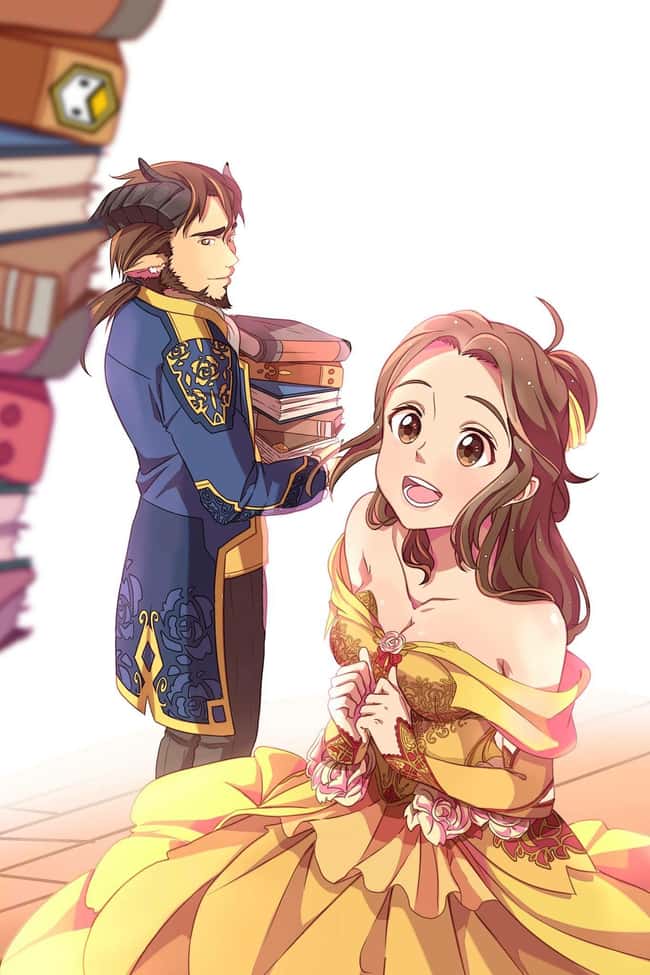 Beauty and the Beast is listed (or ranked) 12 on the list This Artist Creates Anime Versions of Disney Characters