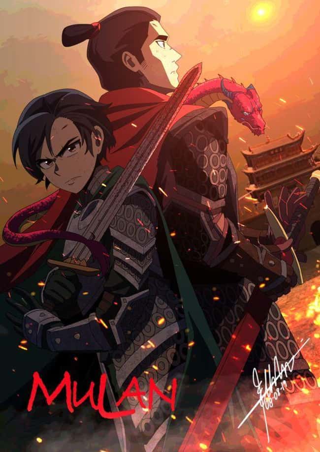 Mulan #2 is listed (or ranked) 9 on the list This Artist Creates Anime Versions of Disney Characters