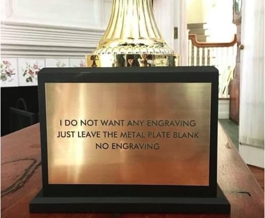 So You're Saying No Engraving?