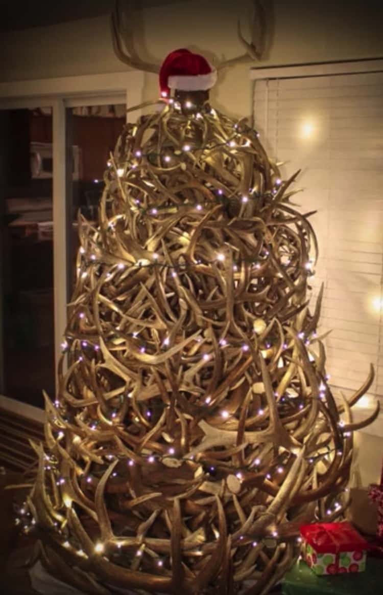 deer antler christmas tree