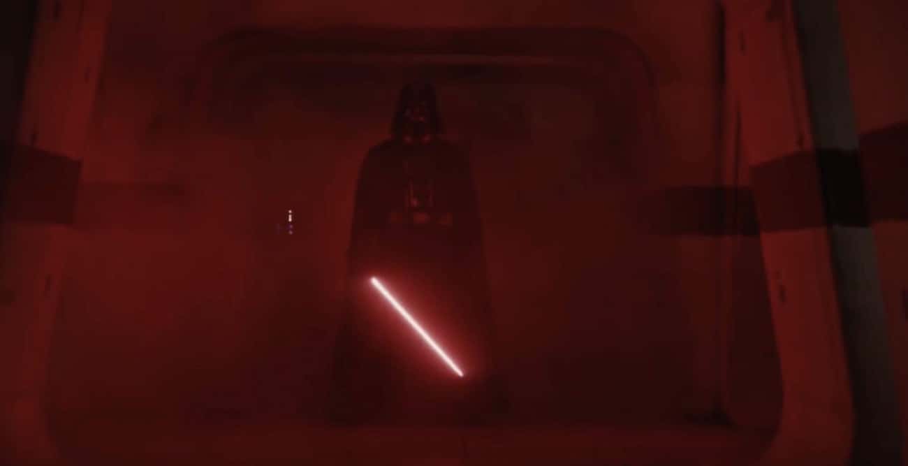 Darth Vader Unleashes His Powers On The Blockade Runner ('Rogue One')