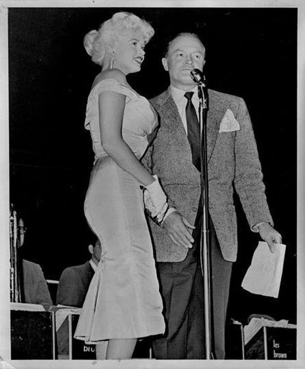 At The Height Of Her Popularity, Mansfield Toured With Bob Hope's USO Show To Entertain Troops