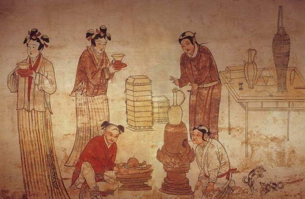 The Mongols Put Water In Their Mouths Before Using It To Wash Their Hair
