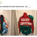 A Very Hairy Christmas To You on Random Ugly Christmas Sweaters That Make Holiday Hideous