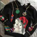 Shoulder Pads For Days on Random Ugly Christmas Sweaters That Make Holiday Hideous