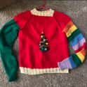 An Entire Rainbow Of Ugly on Random Ugly Christmas Sweaters That Make Holiday Hideous