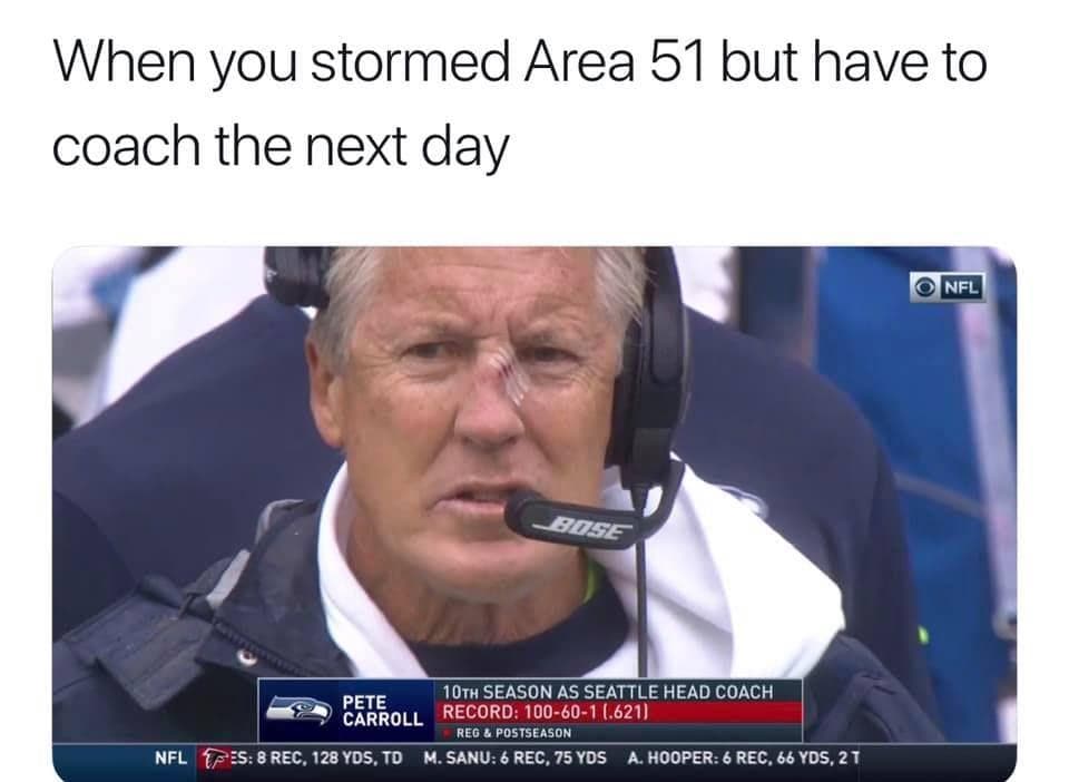 No Days Off on Random Funniest Seattle Seahawks Memes For NFL Fans