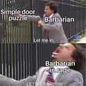 Door Puzzles: Barbarians' Arch-Nemesis on Random Funniest Dungeons & Dragons Memes We Could Find