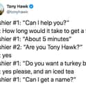 He Loves Turkey Burgers Just Like The Rest Of Us on Random Tweets That Prove Tony Hawk Is One Of The Funniest People To Follow