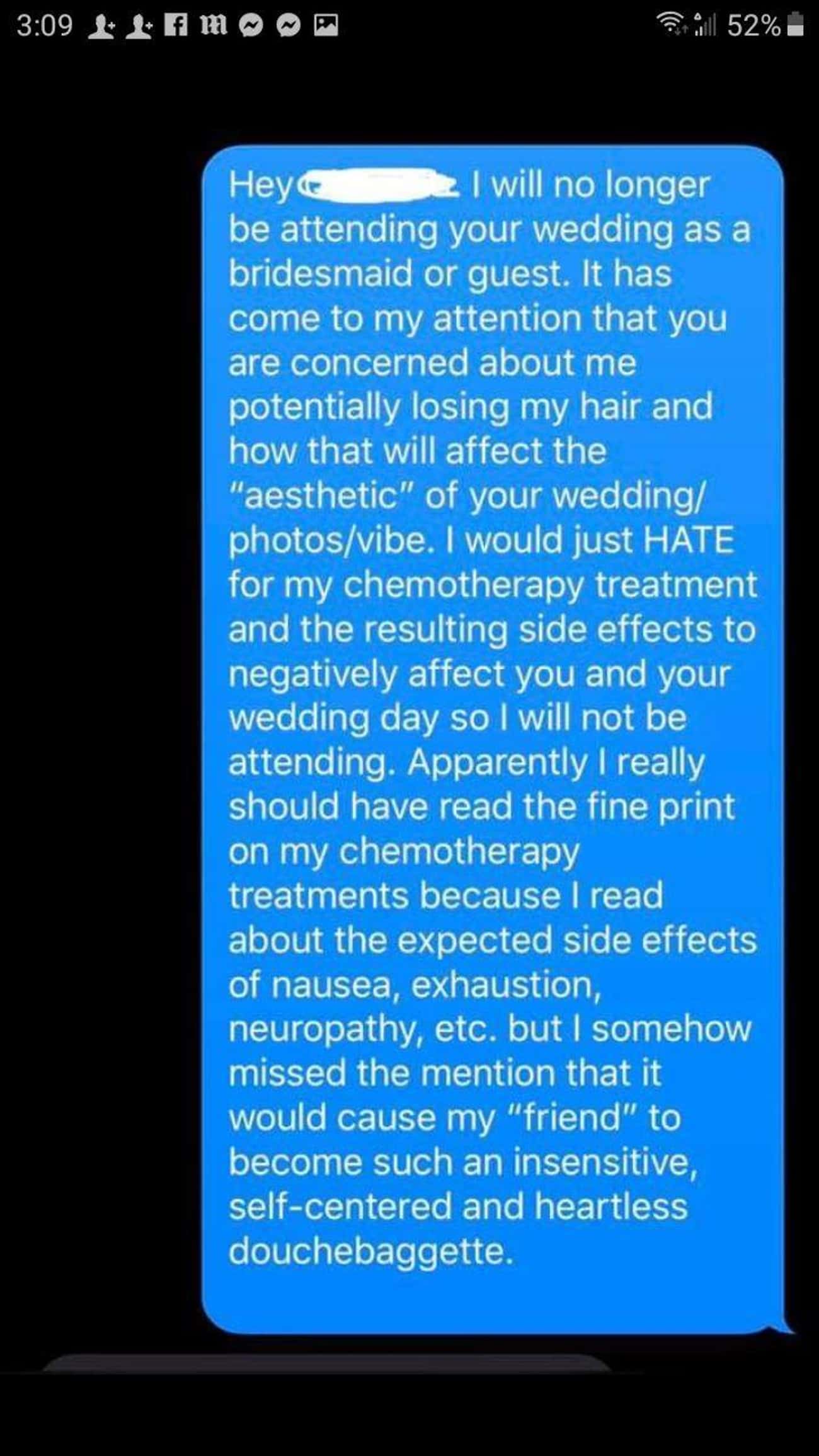 The News Got To The Bridesmaid In Question, Who Shut Down The Insensitive Bride With A Few Choice Words