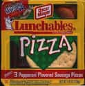 Pizza Lunchables: Lunch Combinations on Random Vintage Snack Logos from the '90s