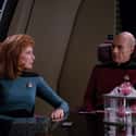 To La Forge And Dr. Crusher In 'Clues' on Random Episodes Picard Said 'Make It So'
