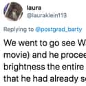 The Fact That He Was The One Who Chose The Movie on Random Stories Of Weirdest Date