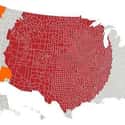 The Red And Orange Sections Have Equal Populations on Random Maps Of The United States That Made Us Say 'Whoa'