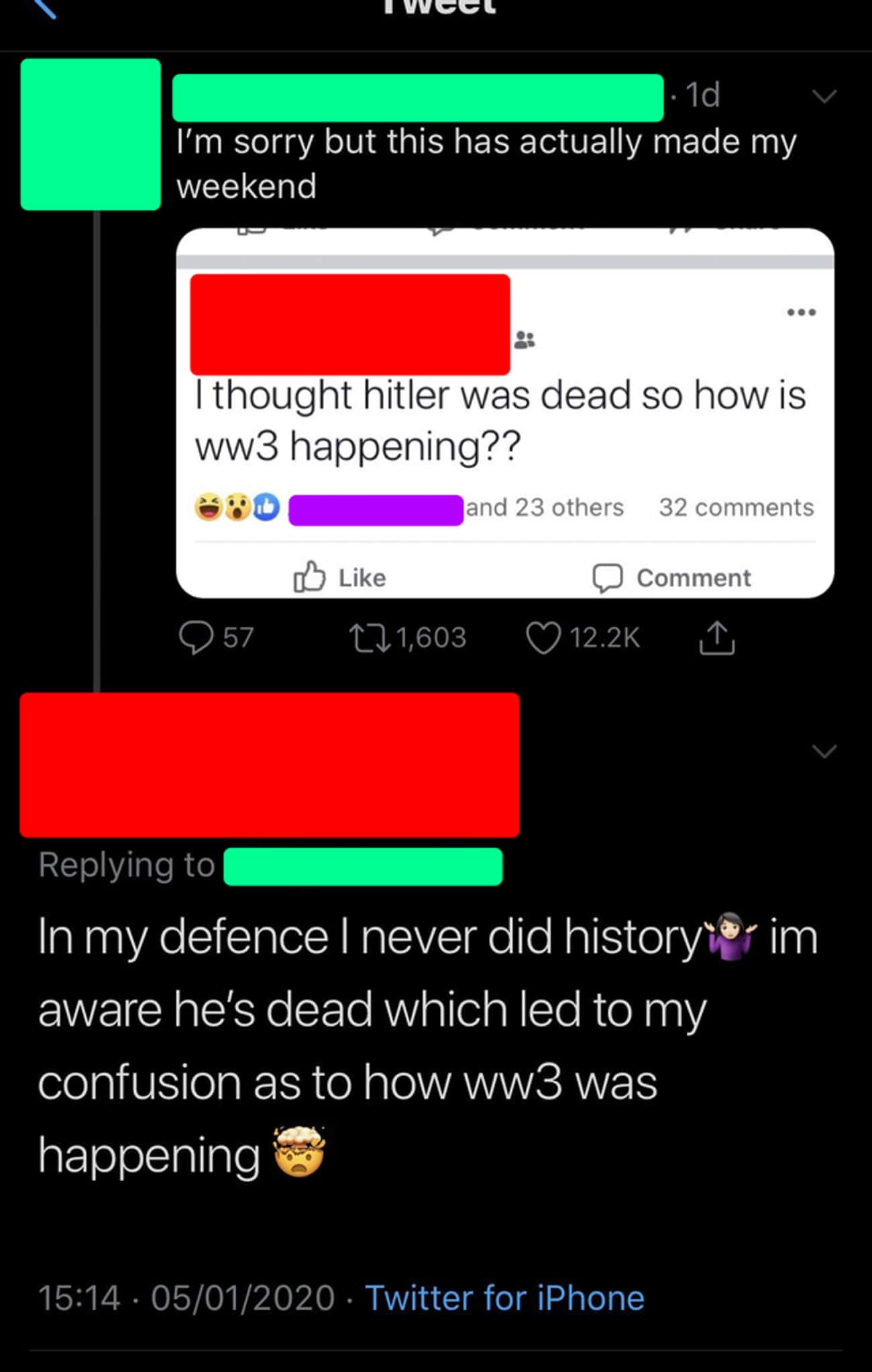He Started WWIII, Right? 