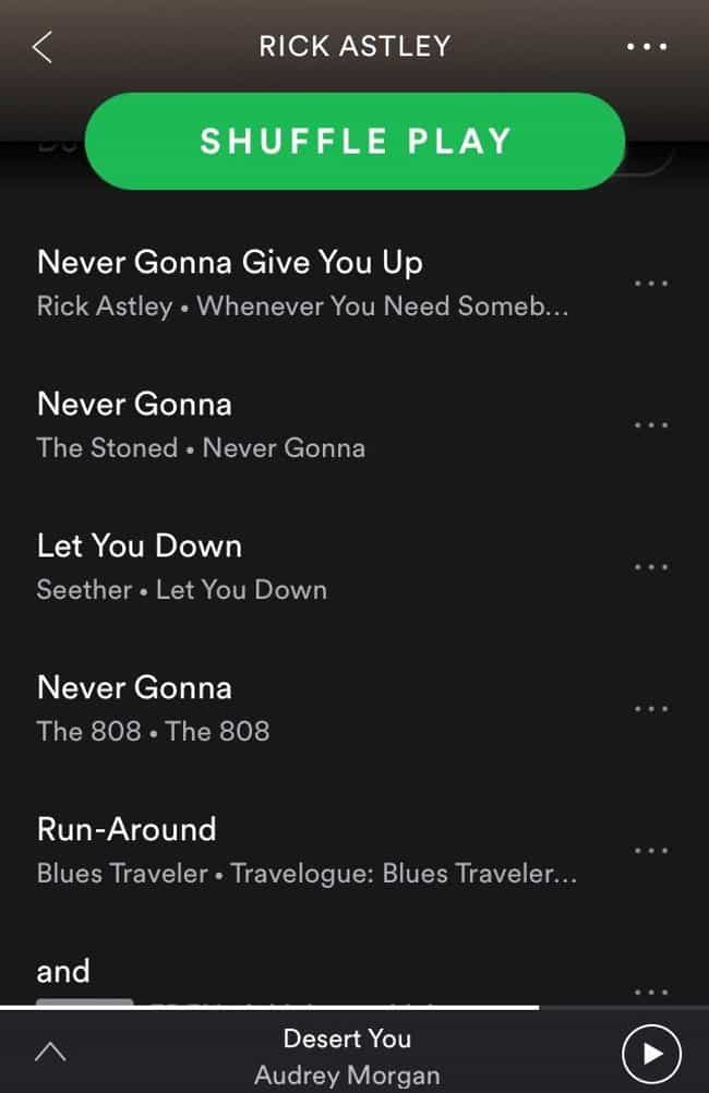 spotify playlist meme