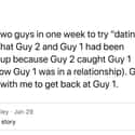What A Modern Day Love Triangle on Random People On Twitter Are Sharing Most Terrible Dates They've Ever Been On