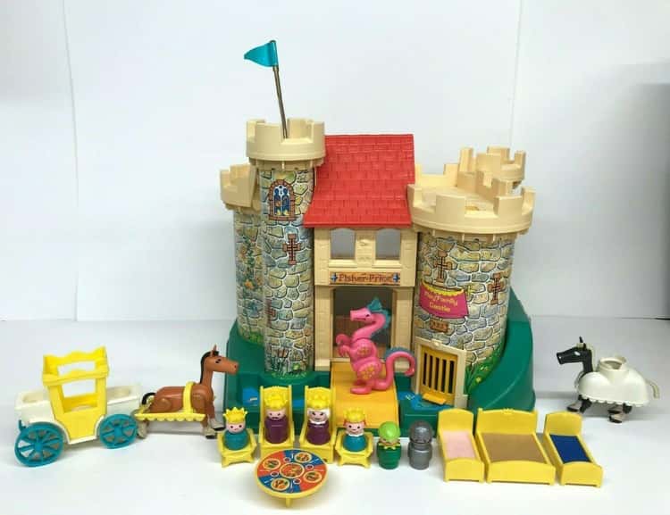 Fisher Price Little People Castle Boy Prince HORSE Rare 