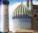 Right Dome Of Shir-Dar Mosque, Samarkand on Random These Gorgeous, Century-Old Color Photos Captured Imperial Russia In Years Before Revolution
